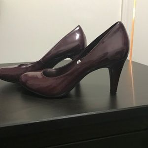 Merlot Vegan Patent Leather Pumps Size 8.5